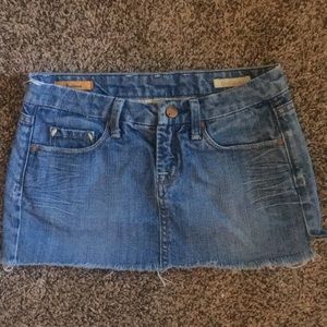 Denim mini skirt